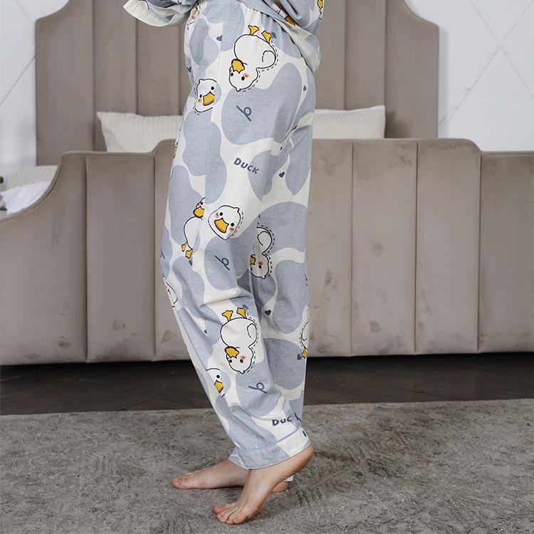 Пижама хлопковая розовая (брюки и рубаха), р-ры 40-48