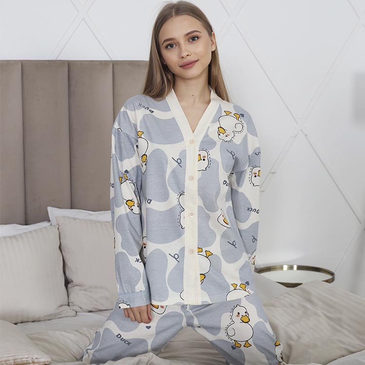 Пижама хлопковая розовая (брюки и рубаха), р-ры 40-48